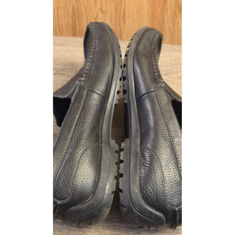 Florsheim Comfortech Leather Slip On‎ Loafer Shoes Mens Size 10 EEE Black